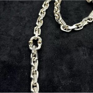 Tiffany & Co. Tiffany 1837 Makers 24 in Necklace 925 Sterling Silver/18k Yellow